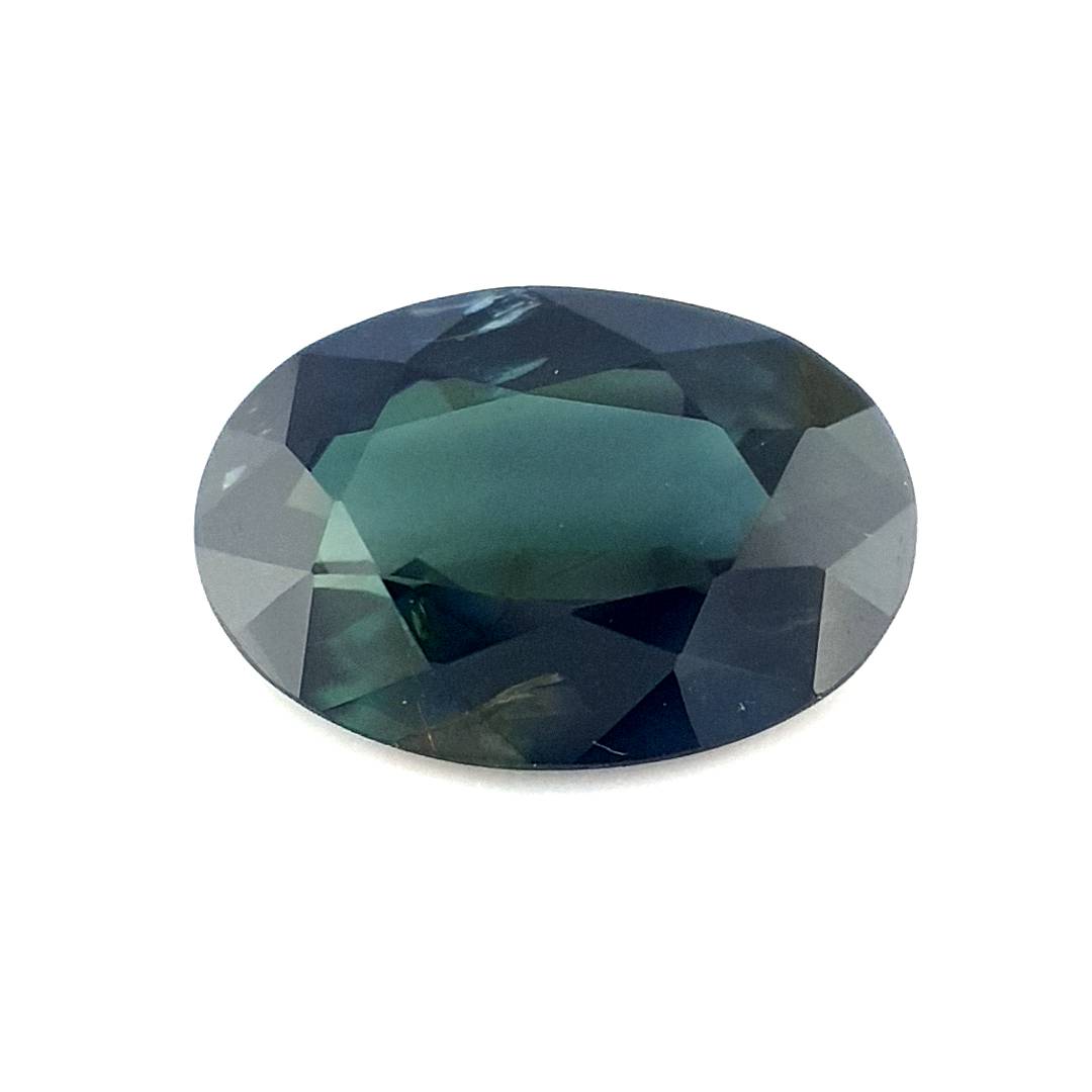 1.30ct Australian Sapphire, Deep Teal - Oval