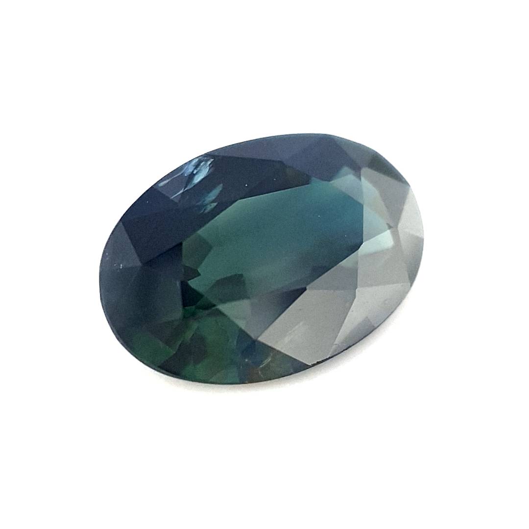 1.30ct Australian Sapphire, Deep Teal - Oval