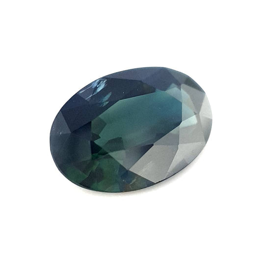 1.30ct Australian Sapphire, Deep Teal - Oval