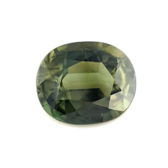 1.40ct Australian Sapphire, Olive Green, Brown - Oval