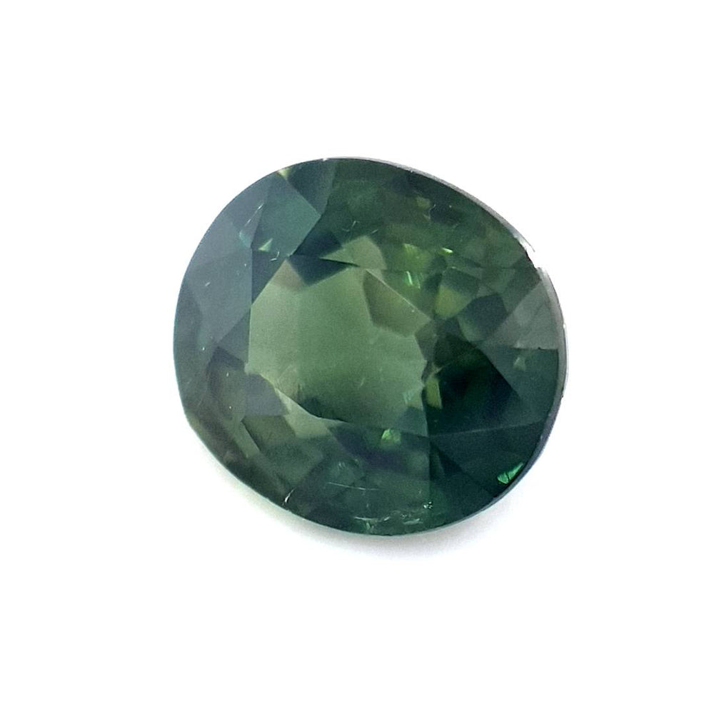 1.53ct Australian Sapphire, Parti, Green, Blue, Yellow, Teal - Oval