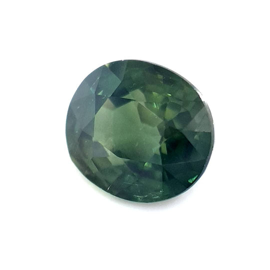 1.53ct Australian Sapphire, Parti, Green, Blue, Yellow, Teal - Oval