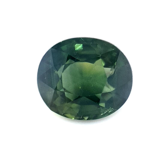 1.53ct Australian Sapphire, Parti, Green, Blue, Yellow, Teal - Oval