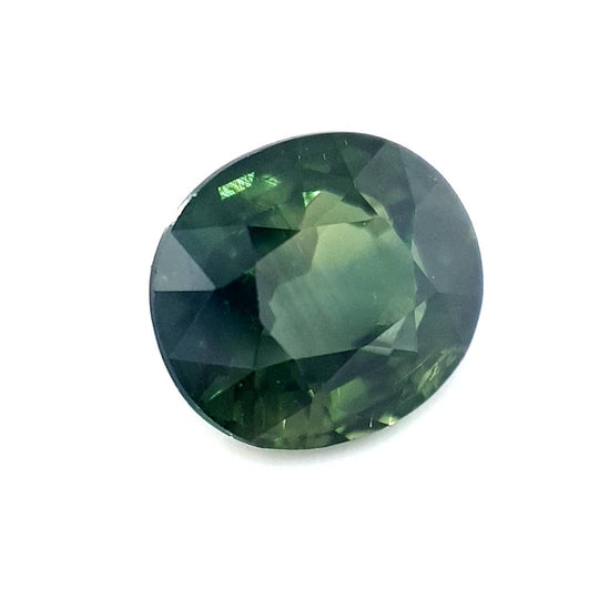 1.53ct Australian Sapphire, Parti, Green, Blue, Yellow, Teal - Oval