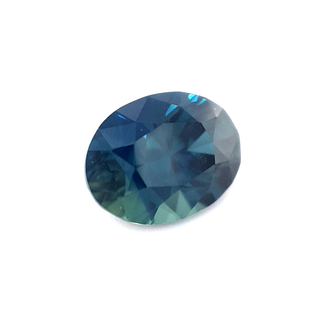 1.56ct Australian Sapphire, Blue, Teal - Oval