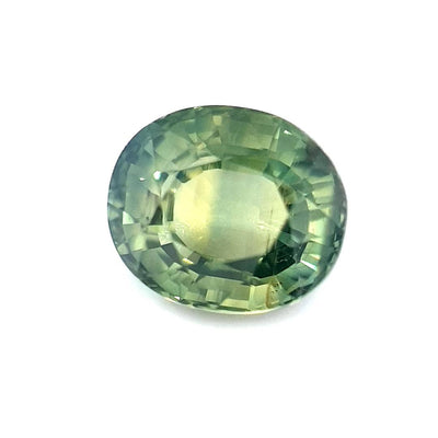 1.56ct Australian Sapphire, Parti, Blue, Yellow, Teal - Oval