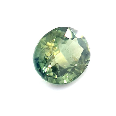 1.56ct Australian Sapphire, Parti, Blue, Yellow, Teal - Oval