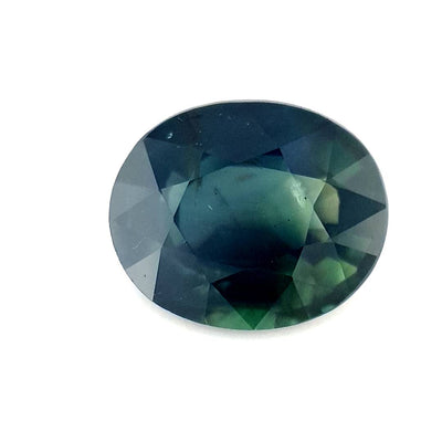 1.64ct Australian Sapphire, Parti, Green, Blue - Oval