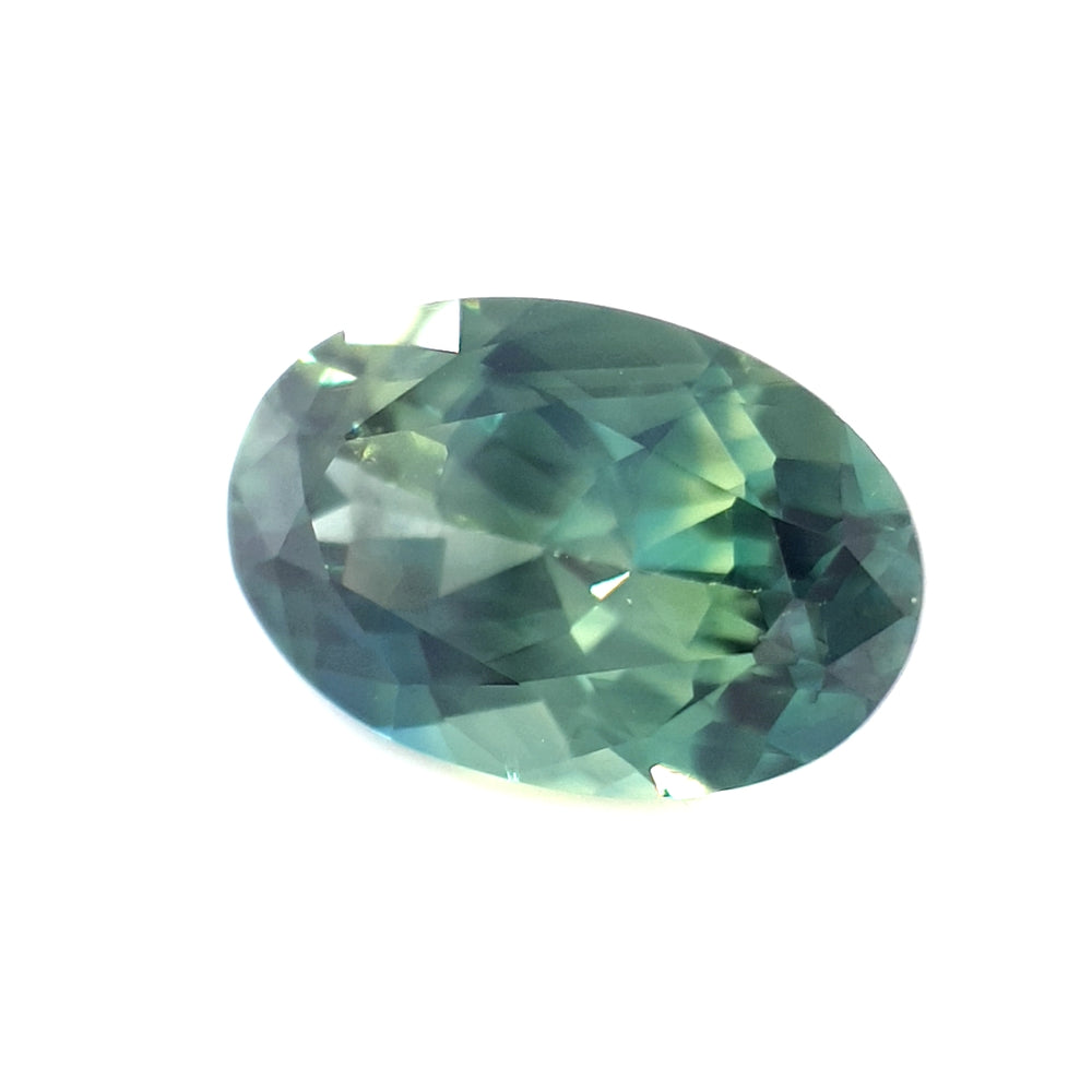 2.64ct Australian Sapphire, Parti, Blue, Green, Teal - Oval