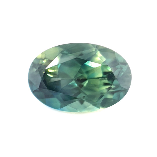 2.64ct Australian Sapphire, Parti, Blue, Green, Teal - Oval
