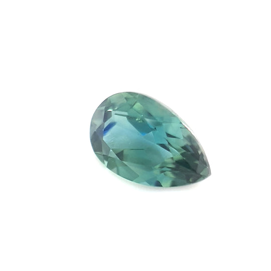 1.09ct Australian Sapphire, Blue, Teal - Pear