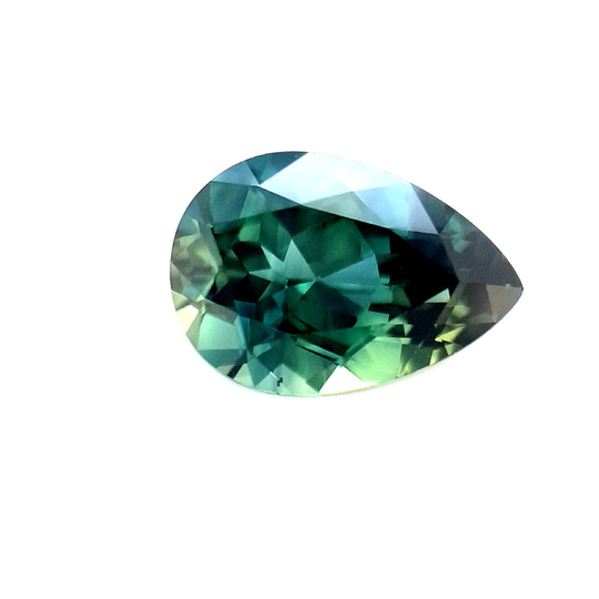 1.89ct Australian Sapphire, Parti, Blue, Green - Pear Cut
