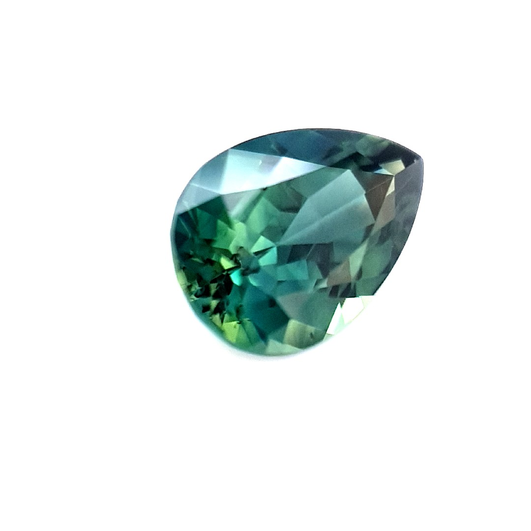 1.89ct Australian Sapphire, Parti, Blue, Green - Pear Cut