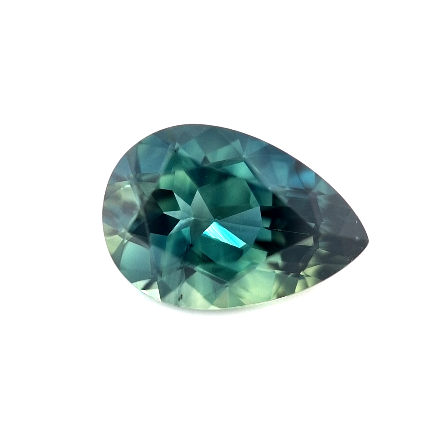 1.89ct Australian Sapphire, Blue, Teal - Pear