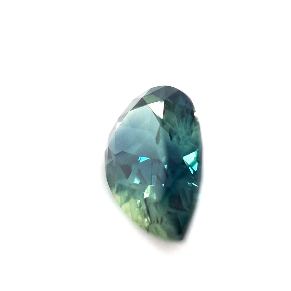 1.89ct Australian Sapphire, Blue, Teal - Pear