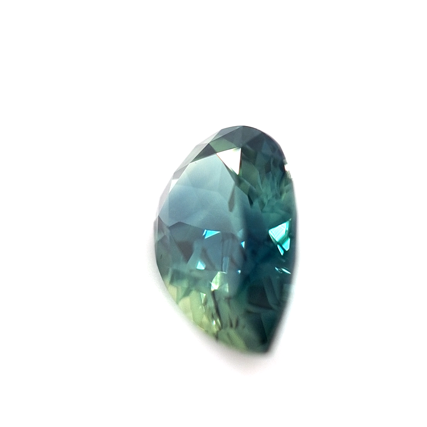 1.89ct Australian Sapphire, Blue, Teal - Pear