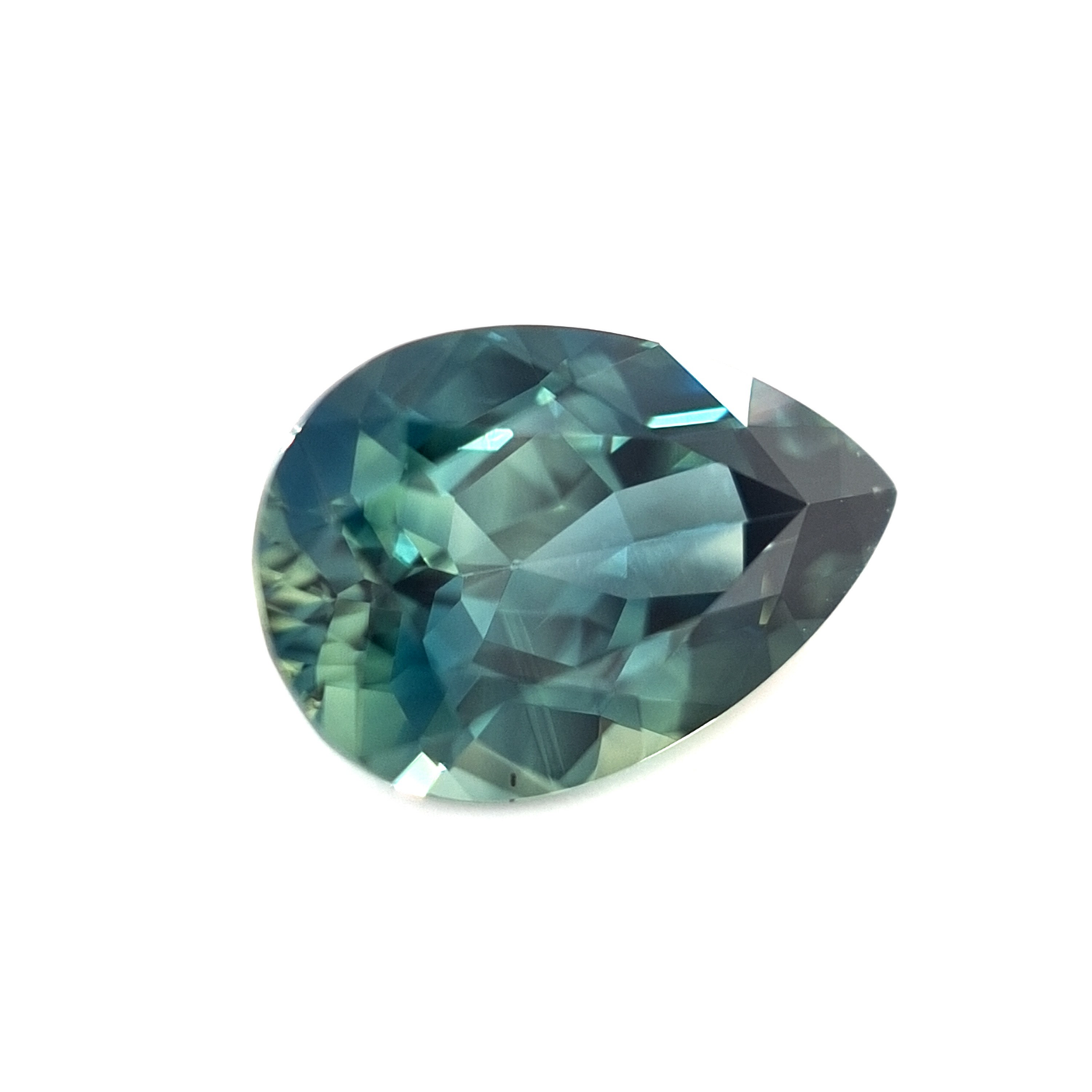 1.89ct Australian Sapphire, Blue, Teal - Pear