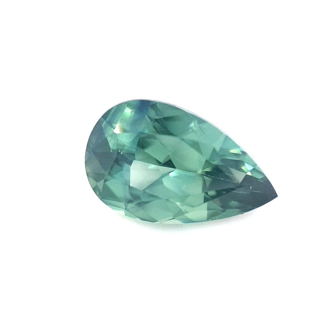 2.03ct Australian Sapphire, Blue, Teal - Pear