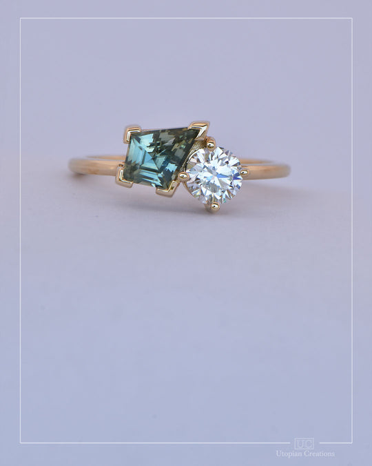 Aconita – Toi et Moi Australian Sapphire &amp; Diamond Ring