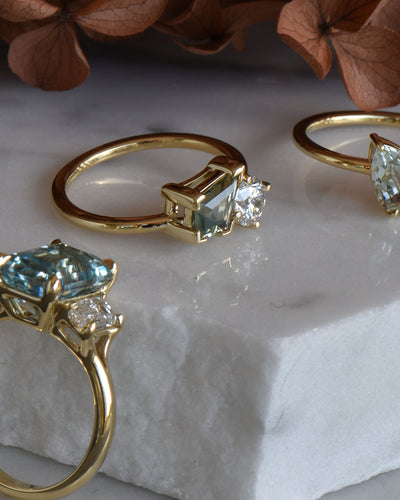 Aconita – Toi et Moi Australian Sapphire & Diamond Ring