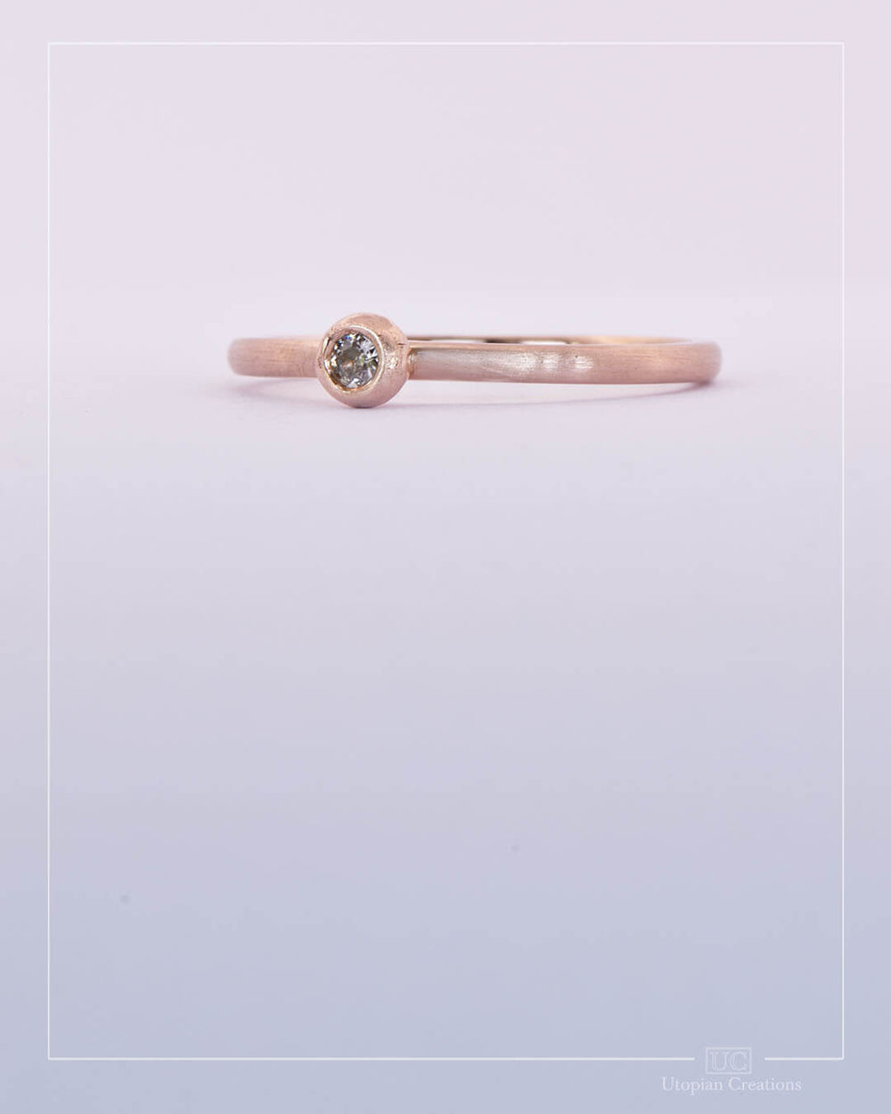 Aisling - Antique Diamond Pebble Ring