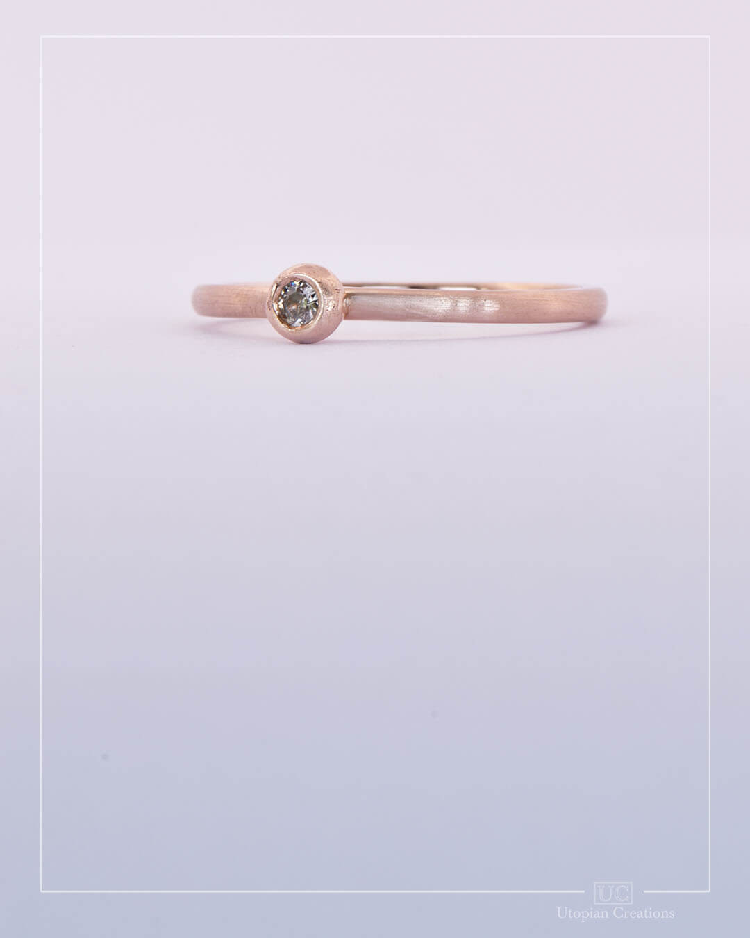 Aisling - Antique Diamond Pebble Ring