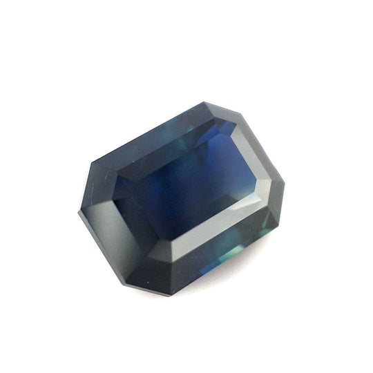 2.52ct Australian Sapphire, Parti, Blue, Yellow - Emerald Cut