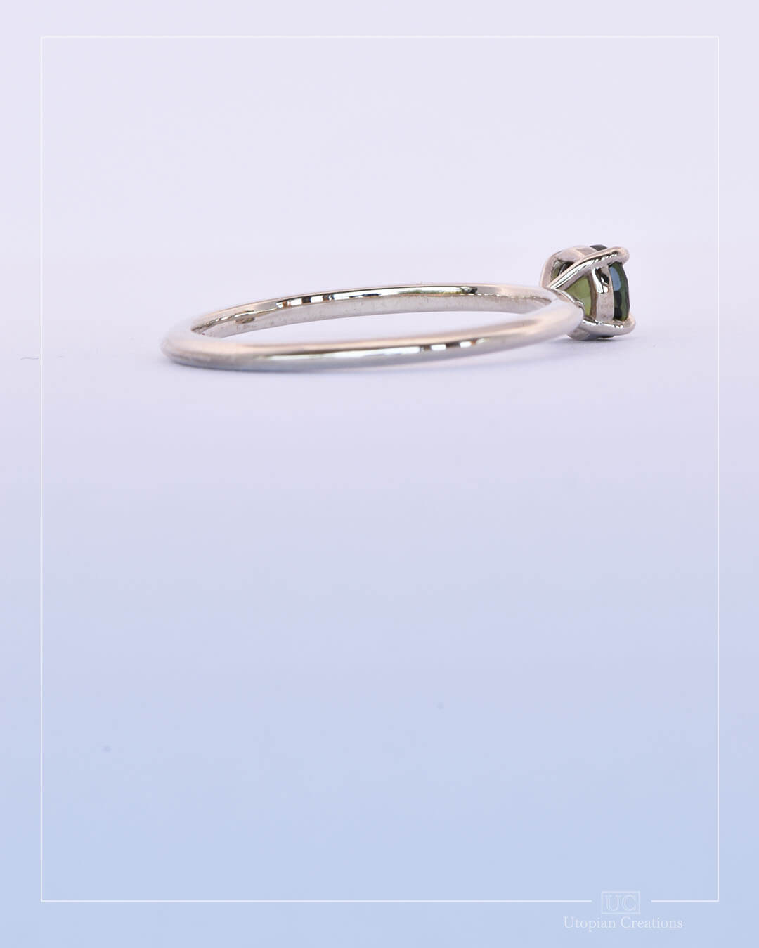 Calista - Green Australian Sapphire Ring