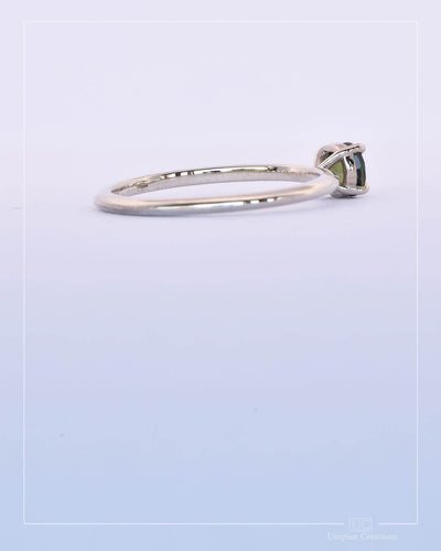 Indira - Green Australian Sapphire Ring