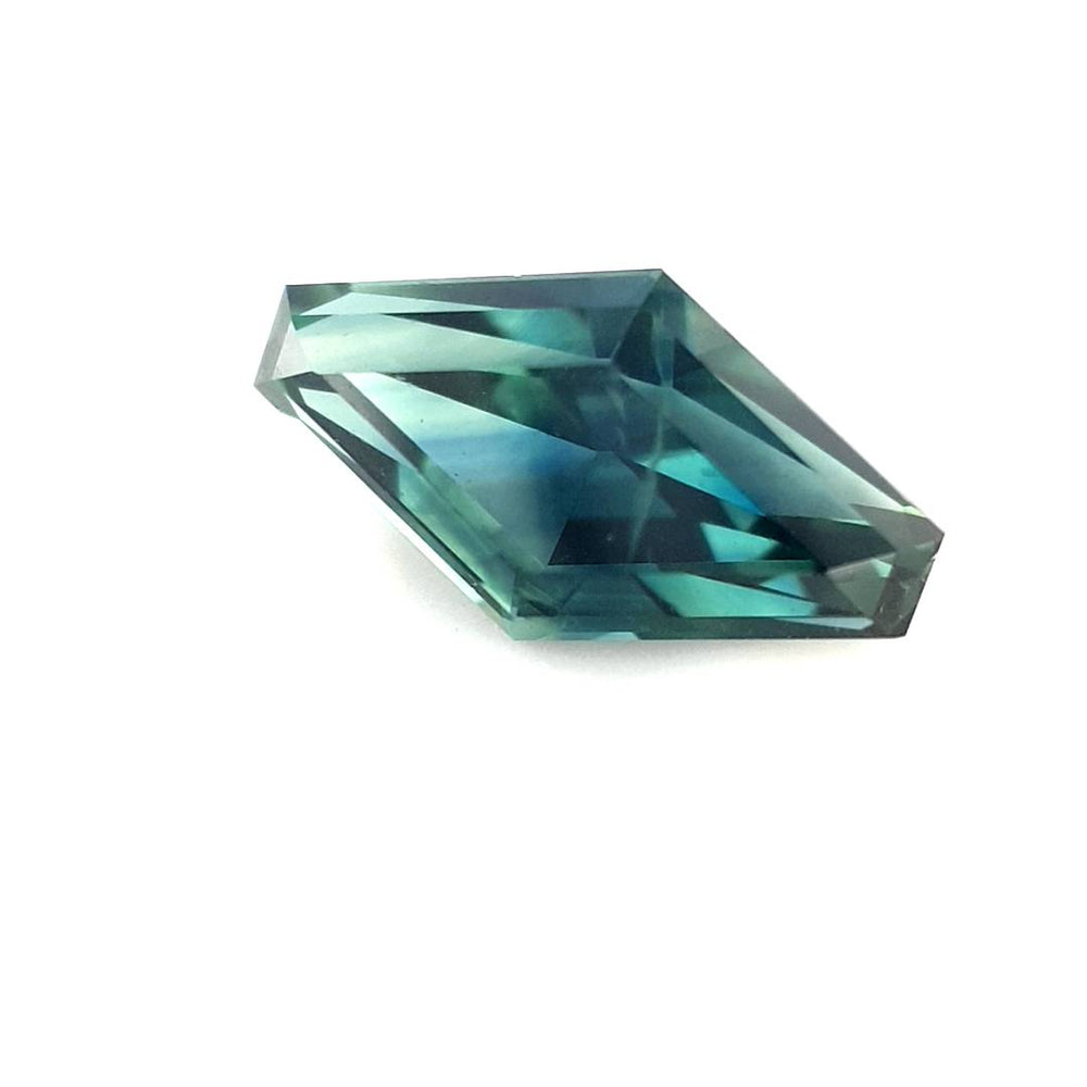1.87ct Australian Sapphire, Blue, Teal - Hexagon