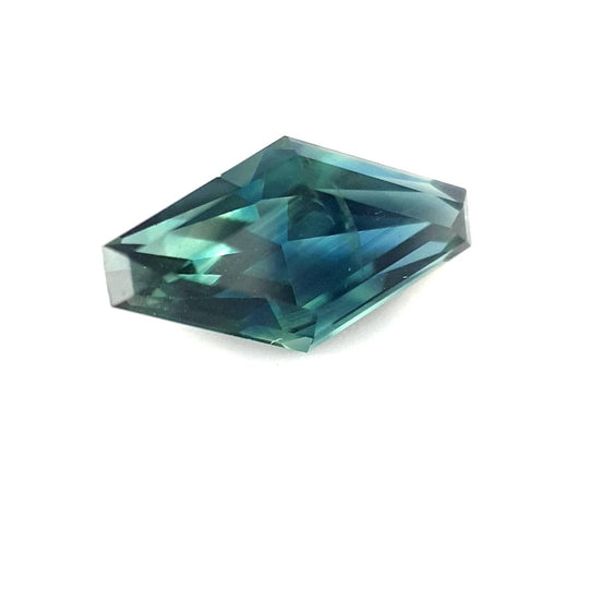 1.87ct Australian Sapphire, Blue, Teal - Hexagon