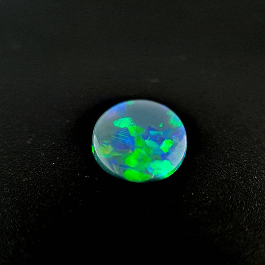 1.01ct Australian Opal, Black - Oval Cabochon