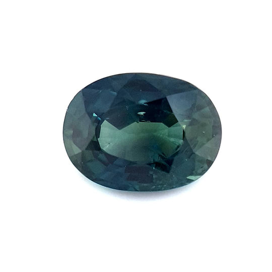 1.36ct Australian Sapphire, Deep Teal - Oval