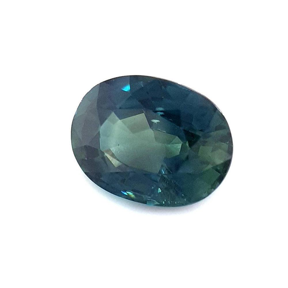 1.36ct Australian Sapphire, Deep Teal - Oval