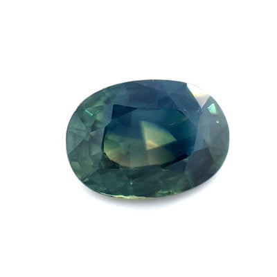 1.18ct Australian Sapphire, Parti, Blue, Yellow, Teal - Oval