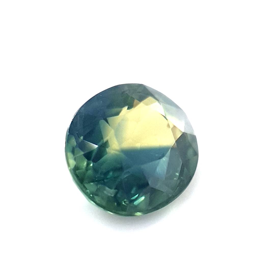 1.25ct Australian Sapphire, Parti, Blue, Yellow, Teal - Oval