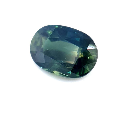 1.28ct Australian Sapphire, Parti, Blue, Yellow, Teal - Oval