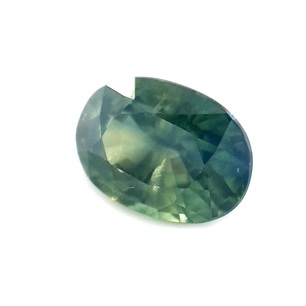 1.30ct Australian Sapphire, Parti, Teal, Blue, Green, Yellow - Oval