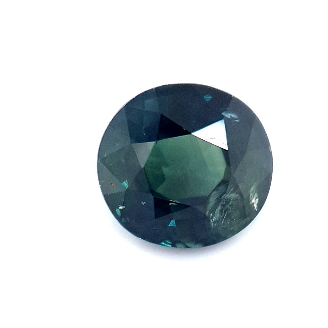 1.37ct Australian Sapphire, Deep Teal - Oval