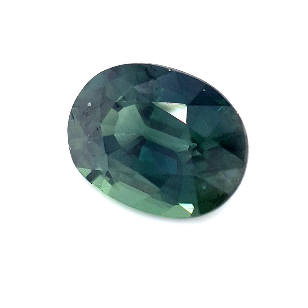 1.52ct Australian Sapphire, Deep Teal - Oval
