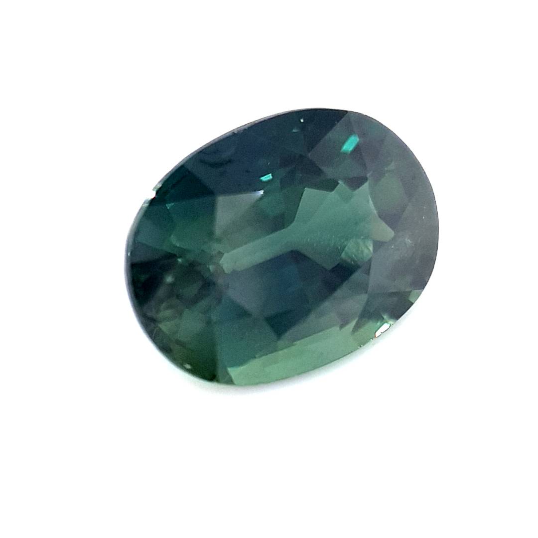1.52ct Australian Sapphire, Deep Teal - Oval