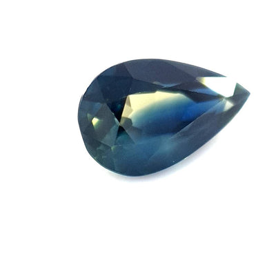 1.33ct Australian Sapphire, Parti, Yellow, Blue, Teal - Pear