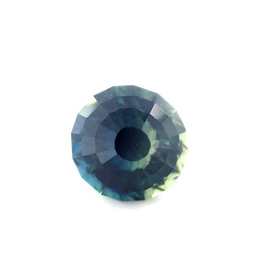 1.90ct Australian Sapphire, Parti, Blue, teal, yellow, green - Round