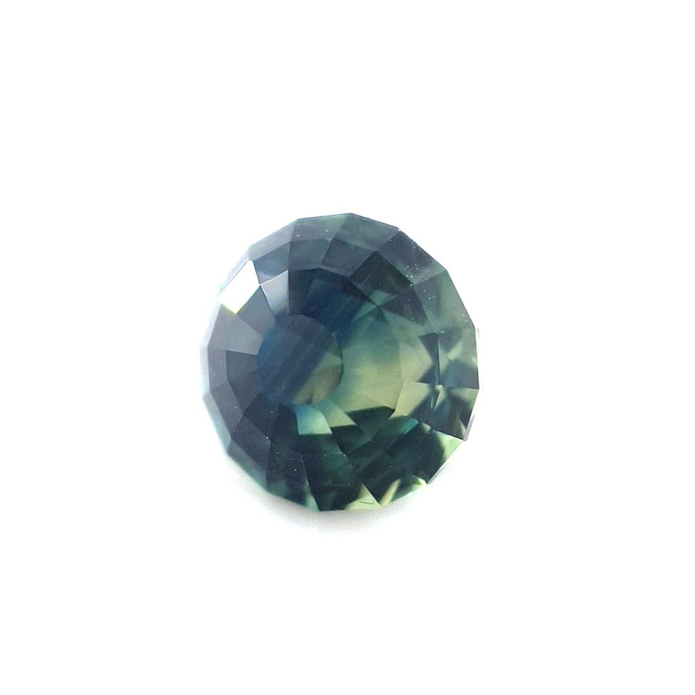 1.90ct Australian Sapphire, Parti, Blue, teal, yellow, green - Round
