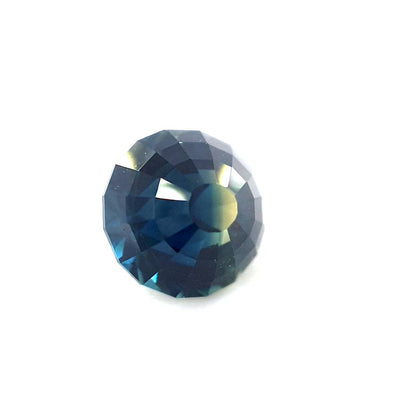 1.90ct Australian Sapphire, Parti, Blue, teal, yellow, green - Round