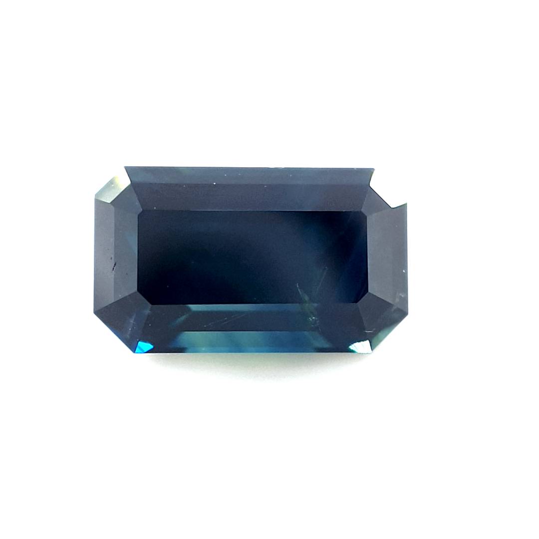 2.47ct Australian Sapphire, Parti, Blue, Yellow - Emerald Cut