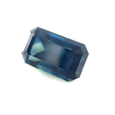 2.47ct Australian Sapphire, Parti, Blue, Yellow - Emerald Cut