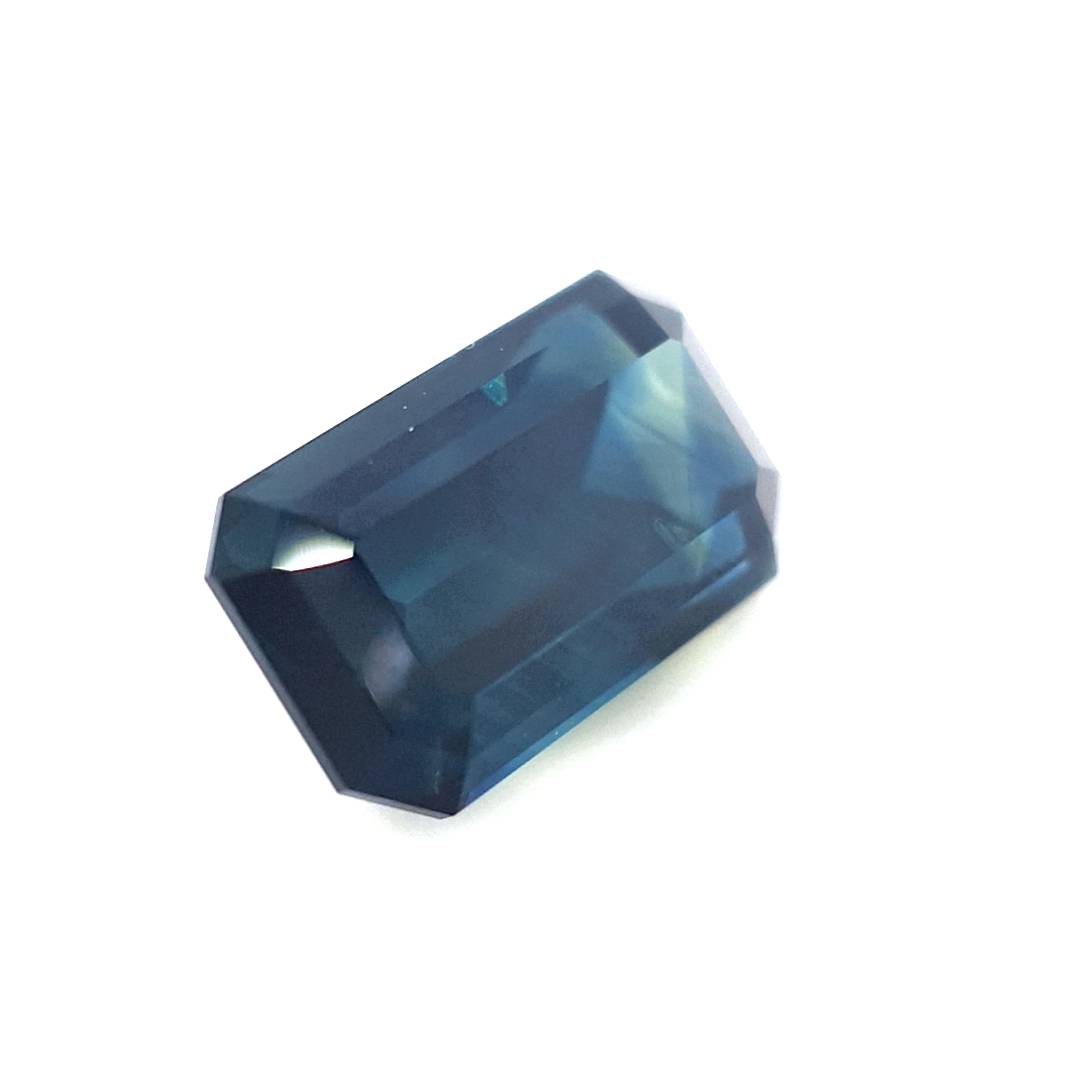2.47ct Australian Sapphire, Parti, Blue, Yellow - Emerald Cut