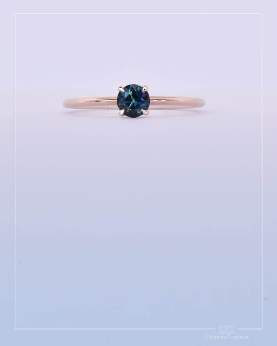 Isolde - Blue Parti Australian Sapphire Ring