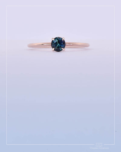 Isolde - Blue Parti Australian Sapphire Ring